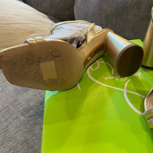 Sam Edelman Kia Block Heel Sandal, GOLD - Picture 7 of 11
